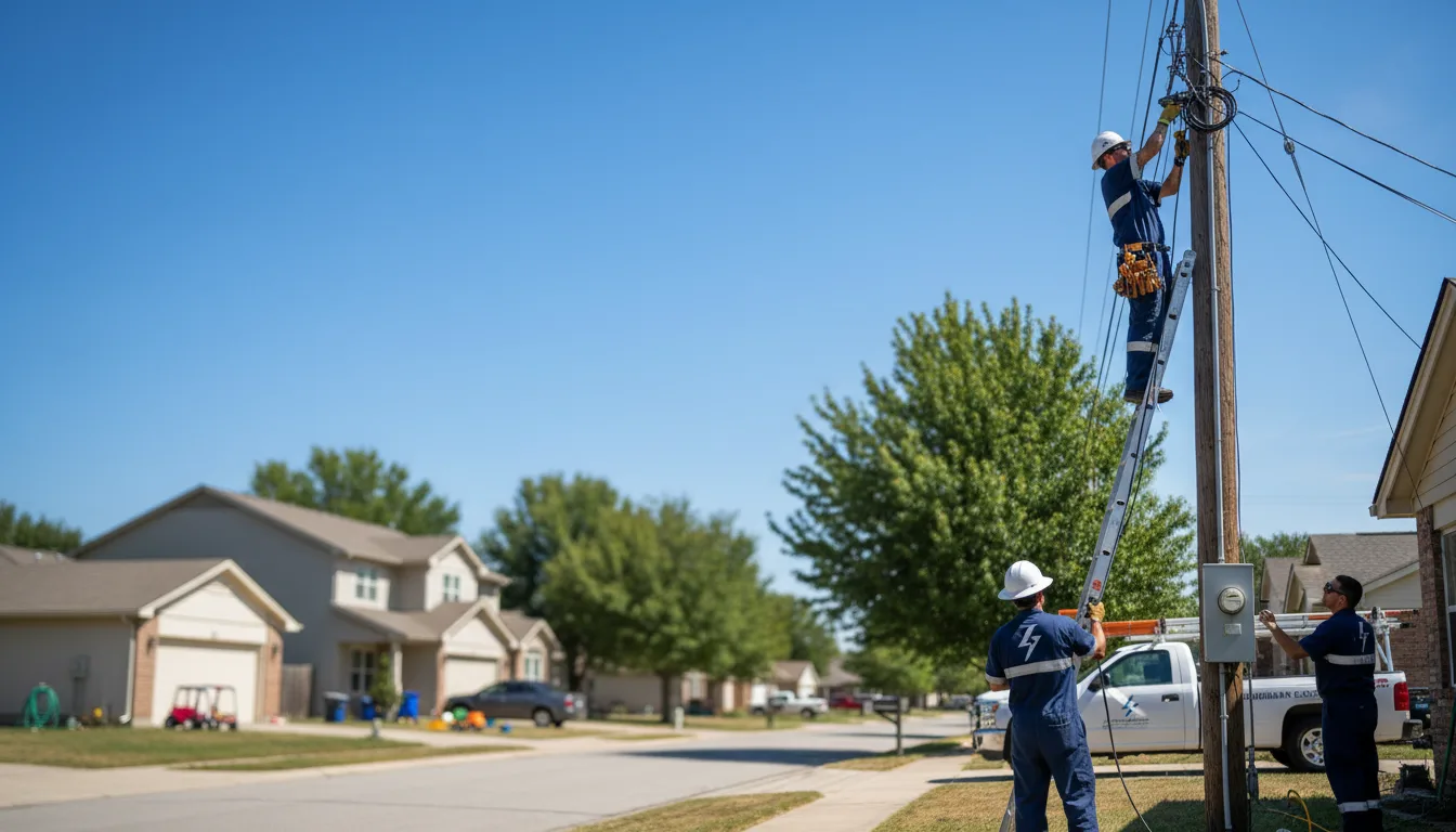 Residential electrician providing installation services in Tracys Landing, MD